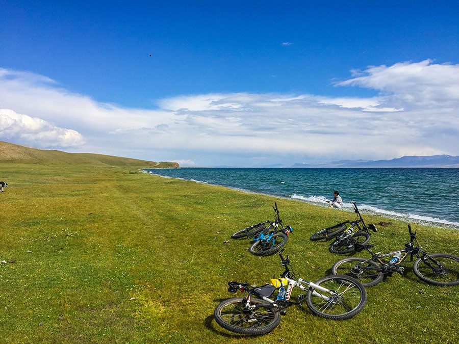 Biking Issyk Kul and Son Kul lakes