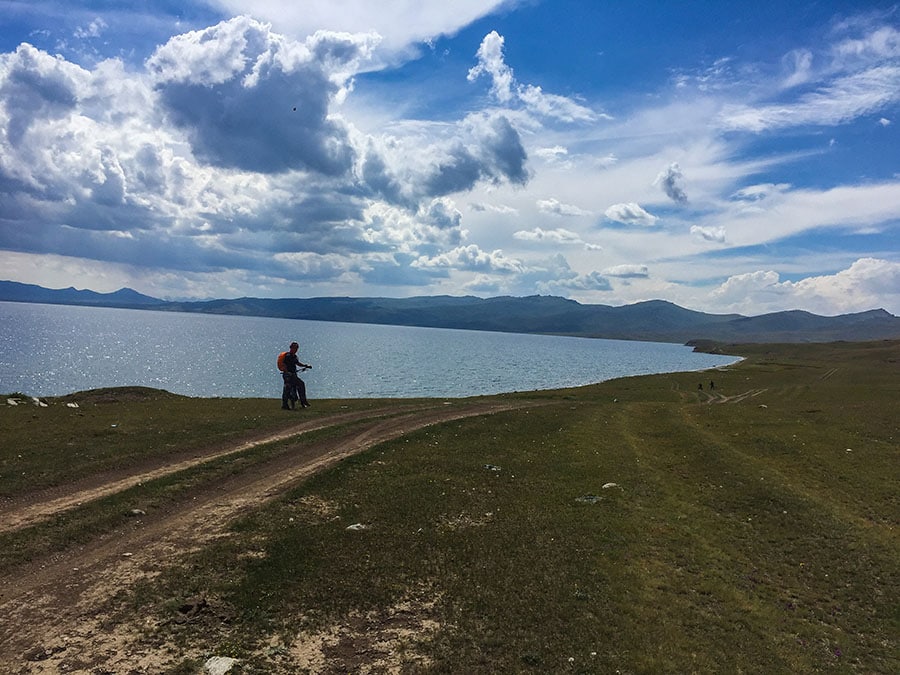 Biking Issyk Kul and Son Kul lakes