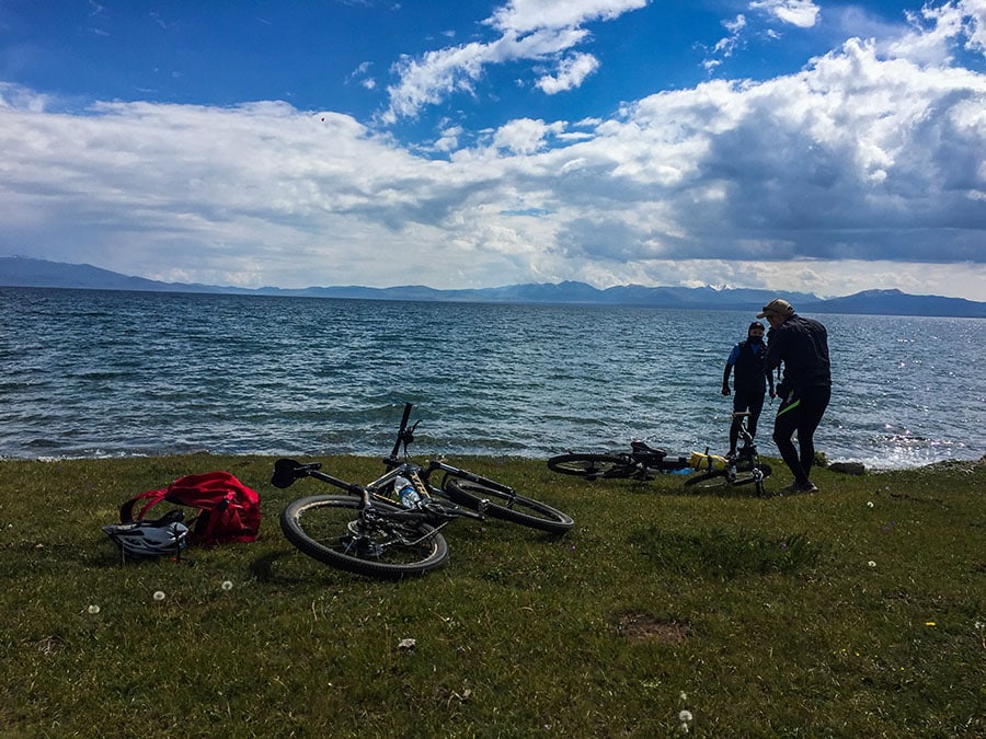 Biking Issyk Kul and Son Kul lakes